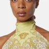 Foulard-top med print