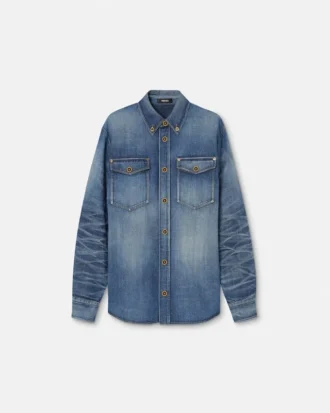 Fremstillet i Japan Denim-overskjorte