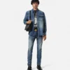 Fremstillet i Japan Denim-overskjorte Fremstillet i Japan Denim-overskjorte