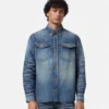 Fremstillet i Japan Denim-overskjorte Fremstillet i Japan Denim-overskjorte