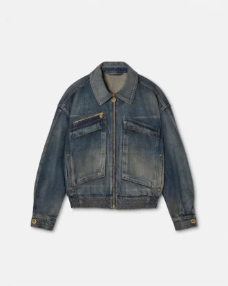 Fremstillet i Japan Denimblousonjakke