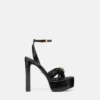 Gianni Ribbon Croc-Effect sandaler 140 mm