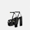 Gianni Ribbon Croc-Effect sandaler 140 mm