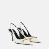 Gianni Ribbon læderslingbacks 85 mm
