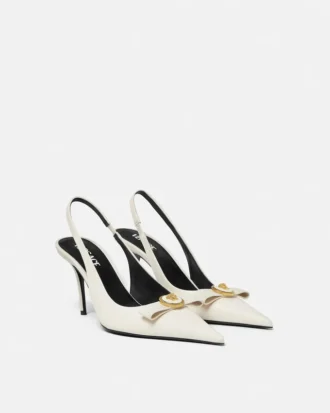 Gianni Ribbon læderslingbacks 85 mm