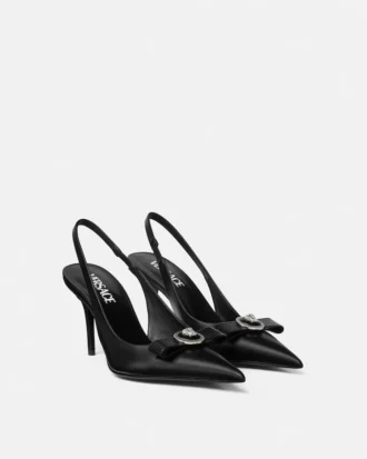 Gianni Ribbon læderslingbacks 85 mm