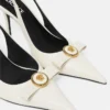Gianni Ribbon læderslingbacks 85 mm