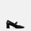 Gianni Ribbon lakpumps med blokhæl 55 mm