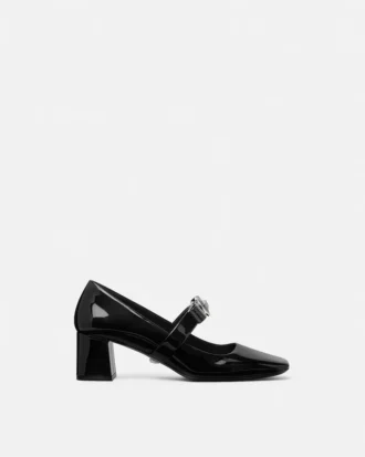 Gianni Ribbon lakpumps med blokhæl 55 mm