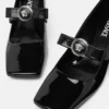Gianni Ribbon lakpumps med blokhæl 55 mm