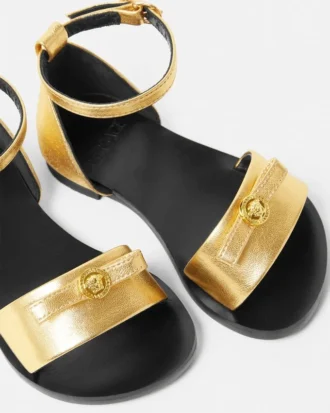 Gianni Ribbon Metallic børnesandaler