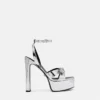 Gianni Ribbon Metallic sandaler 140 mm