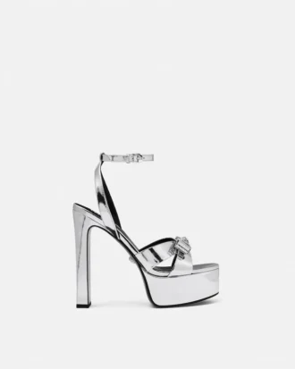 Gianni Ribbon Metallic sandaler 140 mm
