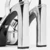 Gianni Ribbon Metallic sandaler 140 mm