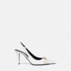 Gianni Ribbon Patent Slingbacks 85 mm