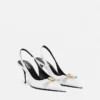 Gianni Ribbon Patent Slingbacks 85 mm