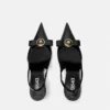 Gianni Ribbon Patent Slingbacks 85 mm