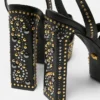 Gianni Ribbon-sandaler med nitter 140 mm