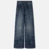 Glitter Logomania Wide-Leg Jeans