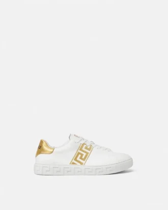 Greca broderede nylon sneakers
