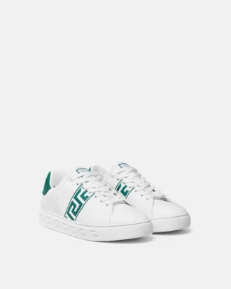Greca broderede nylon sneakers