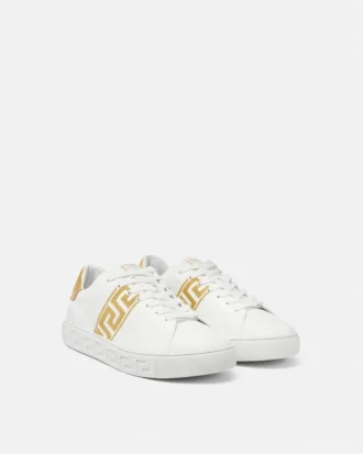 Greca broderede nylon sneakers