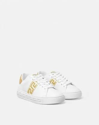Greca broderede nylon sneakers