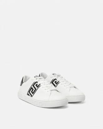 Greca broderede nylon sneakers