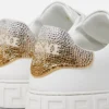 Greca Embellished Nylon Sneakers