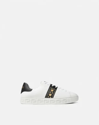 Greca-pyntede nylon-sneakers