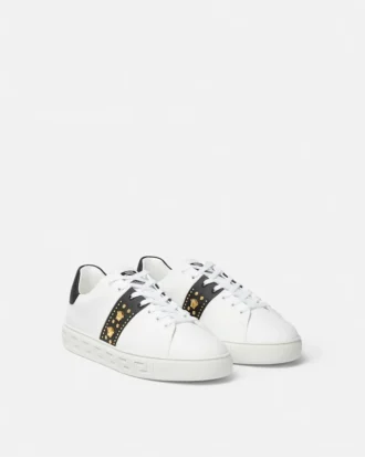Greca-pyntede nylon-sneakers