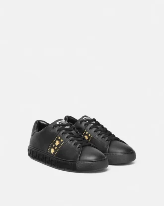 Greca-pyntede nylon-sneakers