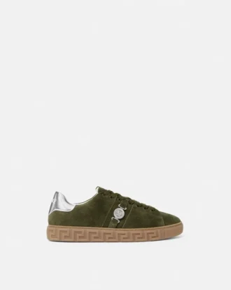Greca-smykkede sneakers i ruskind
