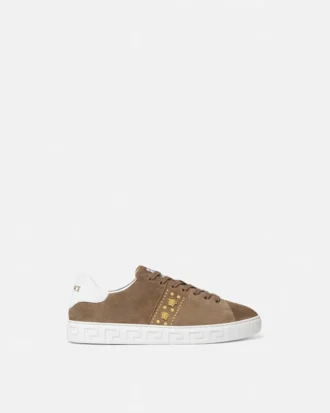 Greca-smykkede sneakers i ruskind