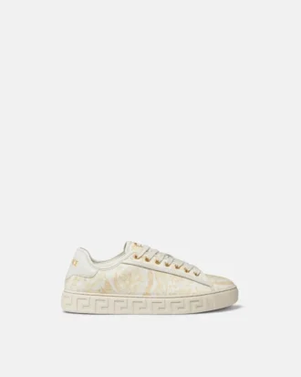 Greca Sneakers i printet canvas