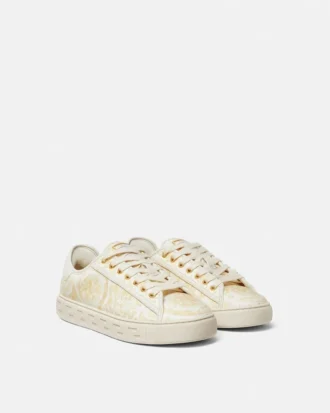 Greca Sneakers i printet canvas