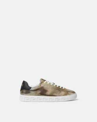 Greca sneakers med øgle-effekt