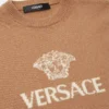Intarsia-strikket sweater i kashmir