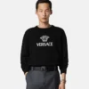 Intarsia-strikket sweater i kashmir