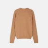 Intarsia-strikket sweater i kashmir