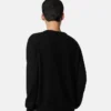 Intarsia-strikket sweater i kashmir