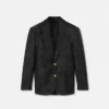 Jacquard-blazer i uldblanding