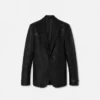 Jacquard-blazer i uldblanding