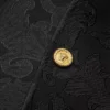 Jacquard-blazer i uldblanding