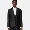 Jacquard-blazer i uldblanding