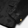 Jacquard-blazer i uldblanding