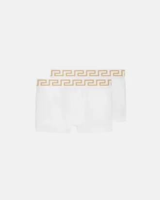Jacquard-bomuldsjersey-underbukser til børn, 2-pak