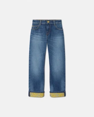 Jacquard-jeans til børn