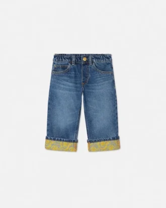 Jacquard-jeans til børn