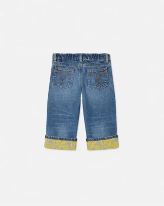 Jacquard-jeans til børn